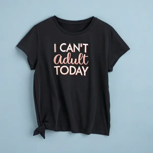 Humorous Keychain - 'I Can't Adult Today'